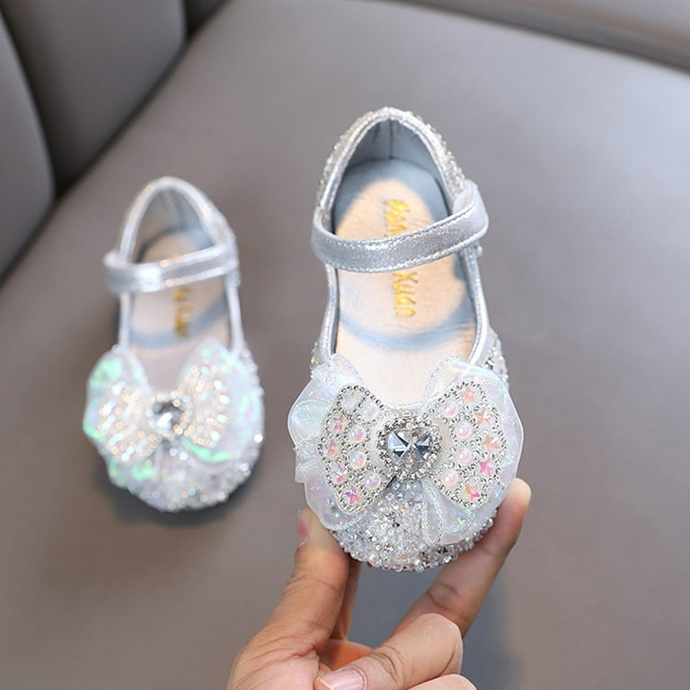 LEEy-World Baby Girl Shoes Dress Bridesmaids Wedding Kids 16Y