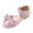 Pink, variant on PINQI Baby Girls Dress Dance Shoes Bow Glitter Sequins Ankle Low Heel Sandals Closed Toe Strap Toddler Kids Loafers