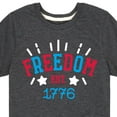 thumbnail image 3 of Instant Message - 4th of July - Freedom Est 1776 - Toddler & Youth Short Sleeve Graphic T-Shirt, 3 of 6