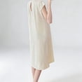 thumbnail image 3 of Robe de Maternité pour Femmes Manches Courtes Col Rond Couleur Unie Robe de Grossesse Ample, 3 of 6