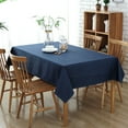 thumbnail image 2 of (100 x 130 cm, Bleu) Nappe Rectangulaire Anti-Taches polyester Bleu Marine, 2 of 5