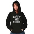 thumbnail image 4 of Weapons of Mass Seduction Joke Unisex Plus Fleece Graphic Hoodie Brisco Brands 2X, 4 of 5