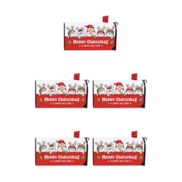 Maytalsory Effortlessly Install And Remove Easy To Mailbox Cover Vivid Print Cloth Abstract Style Colorful Mailbox Cover YTYH2309096 5Set