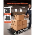 thumbnail image 2 of KFFKFF Easy Storage and Luggage Transport 2000 lbs Capacity Heavy Duty Platform Truck PH7003 Alloy Steel, 60 x 27.6 x 42.9 in, 2 of 9