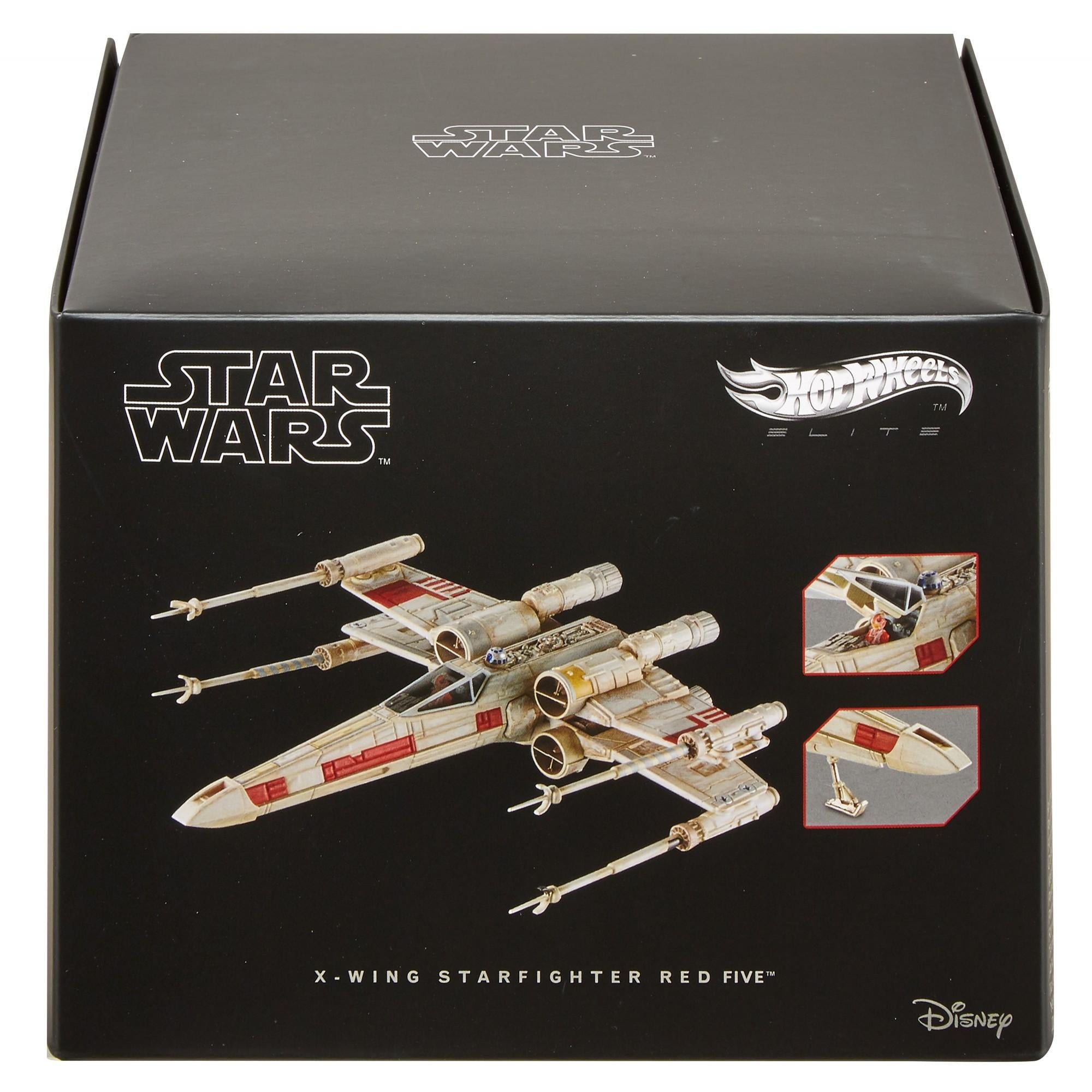 Disney Hot Wheels Highhly Collectible Star Wars Starships X-Wing Fighter Red 5
