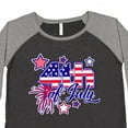 thumbnail image 4 of Inktastic 4th of July Fireworks Stars and American Flag Women's Plus Size T-Shirt, 4 of 5