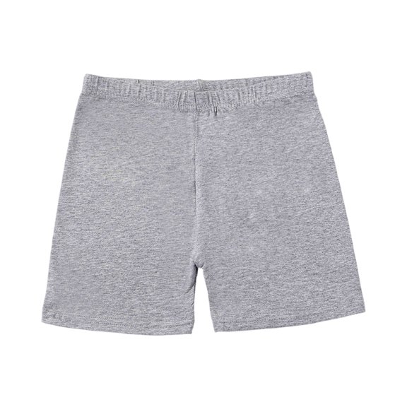 ADSSDQ Girls Bike Shorts 2026 Casual Under Dress Dance Shorts for Kid Summer Clothes Multicolor 5-13 Years Gray 120