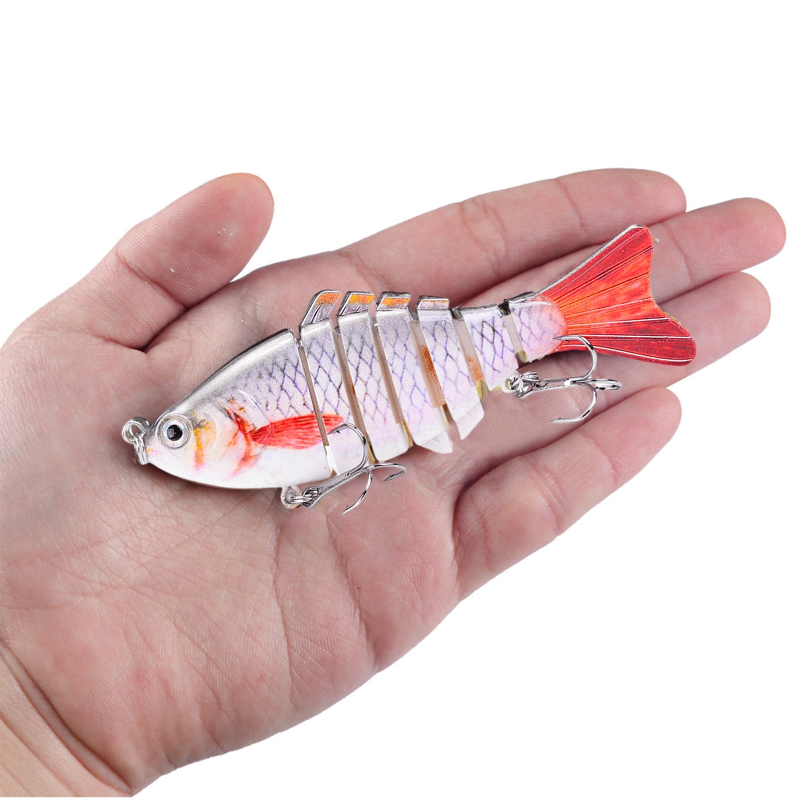 2 Set Robotic Fishing Lure, 3D Bionic Swimming Bait for Freshwater & Saltwater, Fishing Gear Attracts Fishing Lures Trout Bass for Beginners