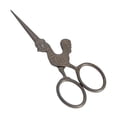 thumbnail image 1 of Tijeras de costura vintage con forma de pollo para recortar y confeccionar Negro, 1 of 7