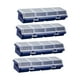 thumbnail image 3 of Organizador de tornillos de 4 piezas, organizador de almacenamiento con 4 compartimentos, separadores y estuches para tornillos. Azul, 3 of 8