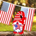thumbnail image 2 of FYBTOFYBTO Wooden Gnome Independence Day Patriotic Table Ornament, Colorful Decorative Plaque Crafts 4th of July Letter Sign Blessed Table Centerpiece Living Room Decor Memorial Day DecorationFY-001, 2 of 5