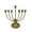 A, variant on Hanukkah Menorah Candle Holder 7 Branch Elegant Iron Menorah Candelabra Golden MultiHead Candle Cup Taper Candlesticks Holder for Holiday Candlelight Dinner Party Table Centerpiece Decorations