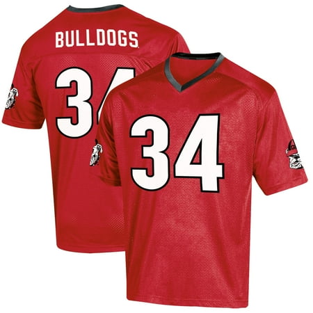 Custom Oregon Football Jersey - Youth Russell Red Georgia Bulldogs Replica Football Jersey
