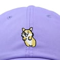 thumbnail image 2 of Dalix Leaping Corgi Embroidered Cap Cotton Baseball Hat Nautical Womens in Lavender, 2 of 5