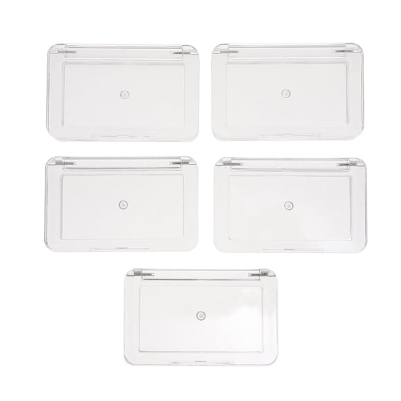 Shisuyan Blusher Containers Plastic Compartment Box 5Set 2.8x1.6in