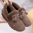 thumbnail image 1 of Zapatos de felpa para mujer, ropa de invierno, zapatos de mujer cálidos con forro polar, zapatos de algodón sin cordones, zapatos de guisantes de moda, 1 of 6