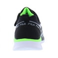 thumbnail image 3 of Fila Galaxia 5 Strap Boys Shoes Size 2.5, Color: Grey/Black/Lime, 3 of 4