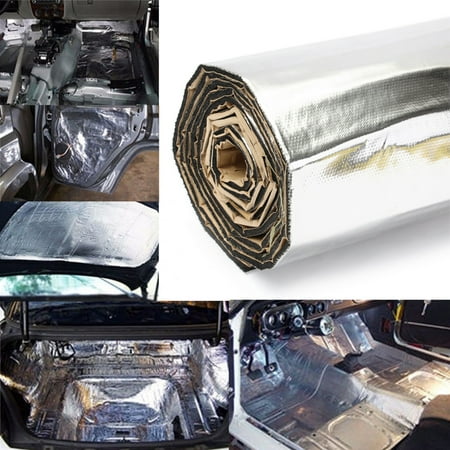 Meigar 43sqft Audio Sound Deadener Car Heat Shield Insulation Deadening Material Mat (L)X(W)400X100cm (Best Spray On Sound Deadener)