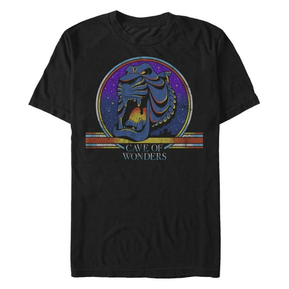 Men's Aladdin Retro Cave of Wonders Logo Graphic T-Shirt