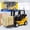 Yellow, variant on Seipola Alloy Mini Model Forklift Truck with Pallet and Cargo,Friction Powered Wheels Manual Lifting Control Warehouse Lifting Vehicle for Kids