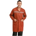thumbnail image 2 of RUNQHUI Unisex Women Men Long Sleeve Work Coat Wear Resistant Jacket Dustproof Lab Coat Workshop Uniform Orange 3XL/大号, 2 of 7