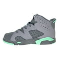 thumbnail image 4 of Jordan 6 Retro GP Little Kid's Shoes Cement Grey/Green Glow/Dark Grey 543389-005, 4 of 6