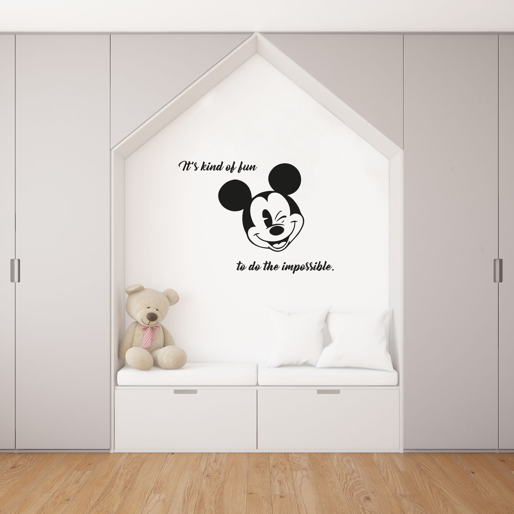 Walt Disney Mickey It's Kind Of FUN wall quote vinyl wall art decal sticker