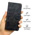thumbnail image 7 of RadEnergy EMF Blocking Leather Wallet Phone Case for Google Pixels with Card Holder, Anti Radiation EMF Protection, Radiation Blocker Cell Phone Leather Flip Folio Case (Black, for Pixel 9 Pro), 7 of 7