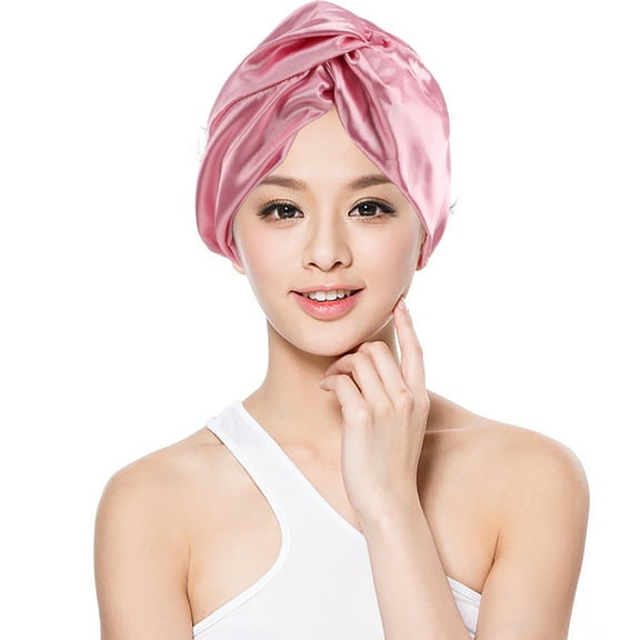 OUNONA Satin Night Bonnet for Women Adult Sleep Hat Elastic Hair Cap 1 Piece Satin Cap for Sleeping