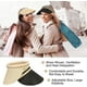 thumbnail image 3 of 2 piezas de visera de verano para mujer, gorra con visera vacía para mujer, sombrero para el sol, playa, Golf de paja TUNC Sencillez, 3 of 5