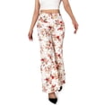 thumbnail image 2 of GingDin Womens Casual Wide Leg Pants Boho Paisley Printed Palazzo Pants, 2 of 8