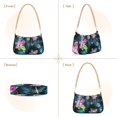 thumbnail image 2 of Abstract Art Dragonfly Flower Womens Chain Shoulder Bag Tote Handbag Clutch Hobo Purse with Zipper for Travel Casual, 2 of 7