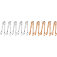 thumbnail image 1 of Tongs mini azúcar accesorios de acero inoxidable de 4,3 pulgadas (rosa) Plata 5pcs, 1 of 7