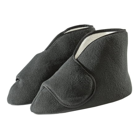 

Silverts Adaptive Slipper Booties for Diabetics Unisex - Black 2XL Wide 1 Ct