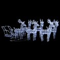 thumbnail image 1 of vidaXL Reindeers & Sleigh Christmas Decoration 320 LEDs Acrylic, 1 of 5