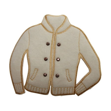 ID 7907 Fuzzy Sport Jacket Patch Winter Coat Fashion Embroidered IronOn