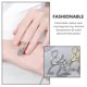 thumbnail image 3 of 1 UNID Open FingernaRail Ringwomen Nail Anillo Decorativo Rhinestone Anillo Decoración, 3 of 5