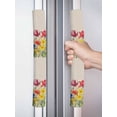 thumbnail image 2 of Colorful Tulip Refrigerator Door Handle Covers Set of 2, Spring Floral Watercolor Botanical Rustic Kitchen Fridge Microwave Oven Dishwasher Stove Cabinet Handle Protectors, Washable Appliance Decor, 2 of 7