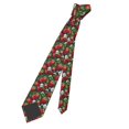 thumbnail image 5 of Naloa Strawberry2 Print Solid Color Tie Formal Necktie for Men，Suitable for business, daily life, work, 5 of 5