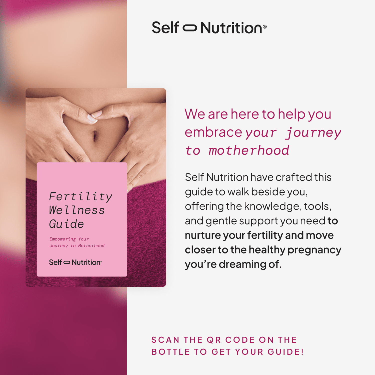 Self Nutrition Fertility Support for Women - Support Cycle Regularity and Ovulation - Vegan, USA, 60 capsules
