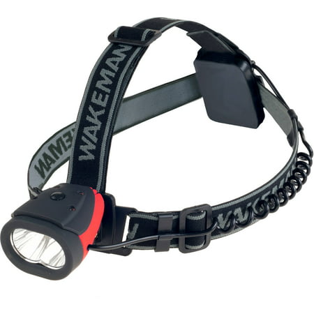 LED Headlamp Water Resistant Hands Free Flashlight With 160 Lumen and 2 SMD By Wakeman
