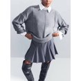 thumbnail image 6 of Women'S Chunky Knit Sweaters 2025 Fall Long Sleeve Crew Neck Oversized Pullover Tops Winter Fashion Clothes Grey M, 6 of 8
