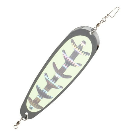 LINASHI Durable Fishing Flasher 31g/14cm Fishing Spinner Blade Spoon Bait Trolling Reflective Metal Spoon Lure Walleye Trout Spin Flasher Lure Fishing Rigs