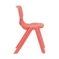 thumbnail image 2 of Flash Furniture 5 Pack Red Plastic Stackable School Chair with 13.25'' Seat Height, 2 of 5