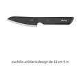 thumbnail image 2 of HUDSON VALLEY | Cuchillo Utilitario de Cocina 10.8 cm Acero Inoxidable, Hoja Filo Plano Ultra Afilado, Mango Ergonómico, Corte Preciso y Duradero, Cuchillo Profesional para Chef, Color Negro, 2 of 4