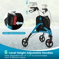 thumbnail image 4 of Topcobe Foldable Rollator Walker with Lightweight Aluminum Frame, Rollator Walker with Seat-Blue, 4 of 10