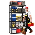thumbnail image 6 of VDEVY 2025LBS Storage Shelves 5 Tier Garage Shelving Heavy Duty Metal Shelving Adjustable Metal Shelf for Garage Pantry Closet Kitchen Basement 28" W x 12" D x 60" H, Black, 6 of 8