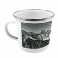 thumbnail image 2 of Black and White Steel Camping Mug, Dramatic View of the Mountains Himalayas Peak Landscape Traveling, Printed Thermal Cup for Camping and Outdoor Activities, by Ambesonne, 2 of 2