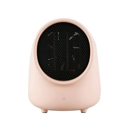 

Mini Warm baby Fan Heater Desktop Warm Electronic Heater Cute Small Portable Warmer Machine for Winter Home Office Pink US Plug
