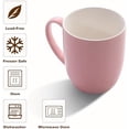 thumbnail image 3 of 16 oz Large Coffee Mug with Handle Tea Cup Novelty Coffee Cup Idea Gift for Men Women Office Work (Pink), 3 of 7